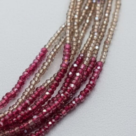 LOFT Pink and Silver Multi-Strand Necklace - Picture 9 of 9